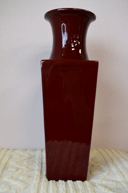 Big Dark Red Vase