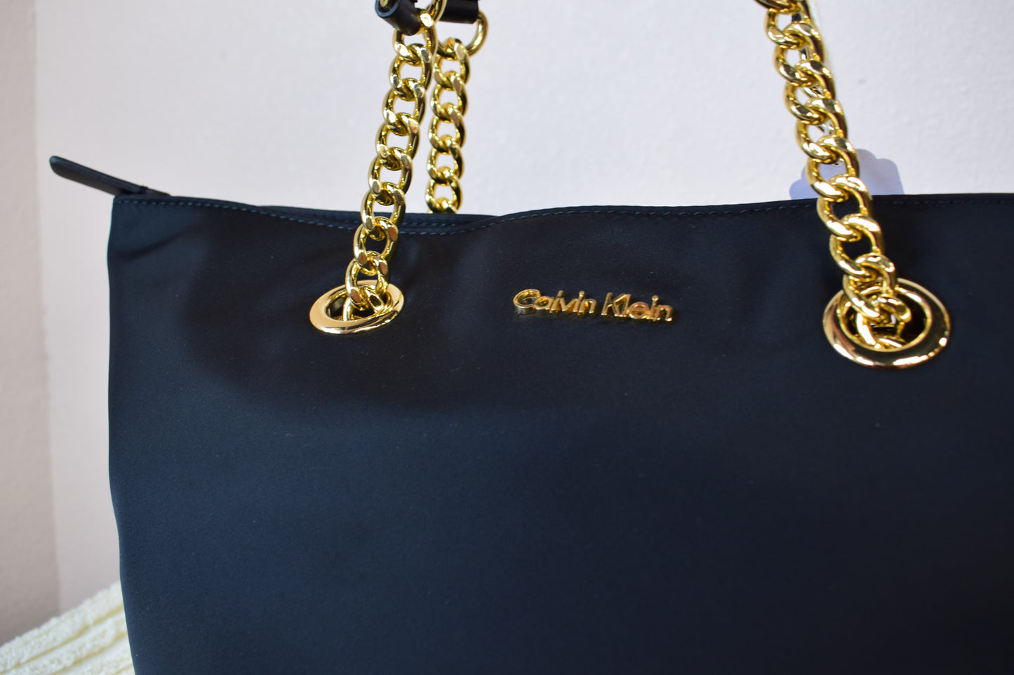 Black & Gold Chain Calvin Klien Purse