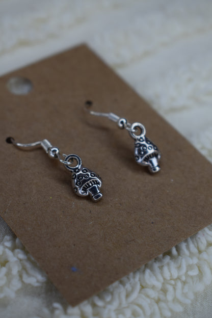 Mini Mushroom Earrings