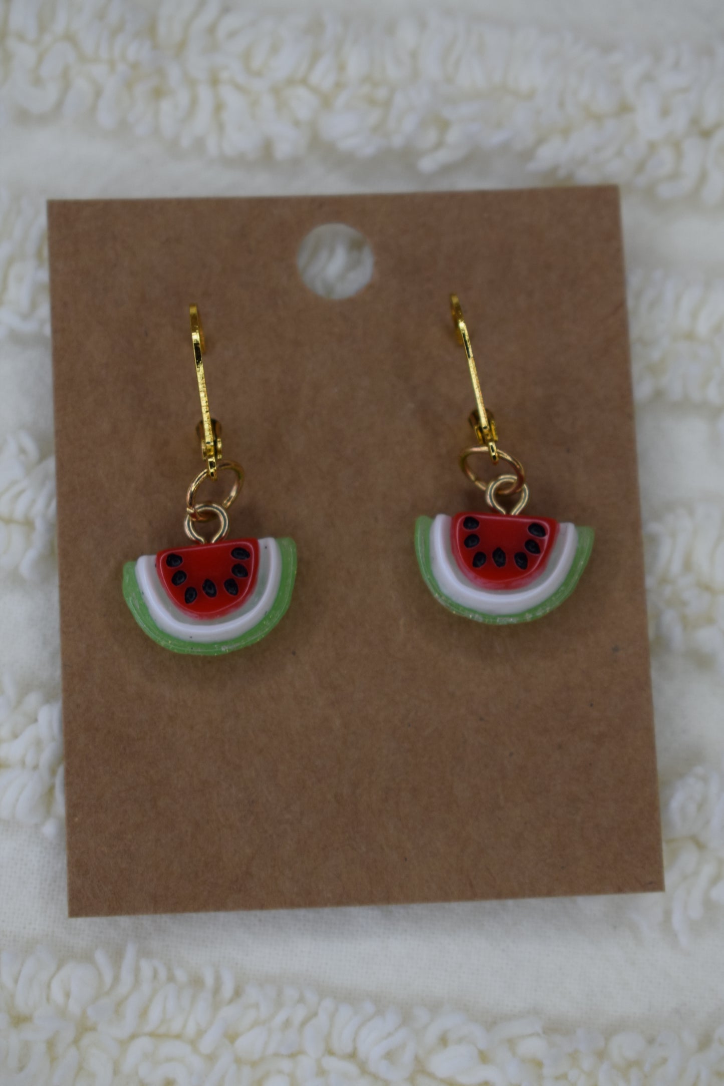 Resin Watermelon Earrings