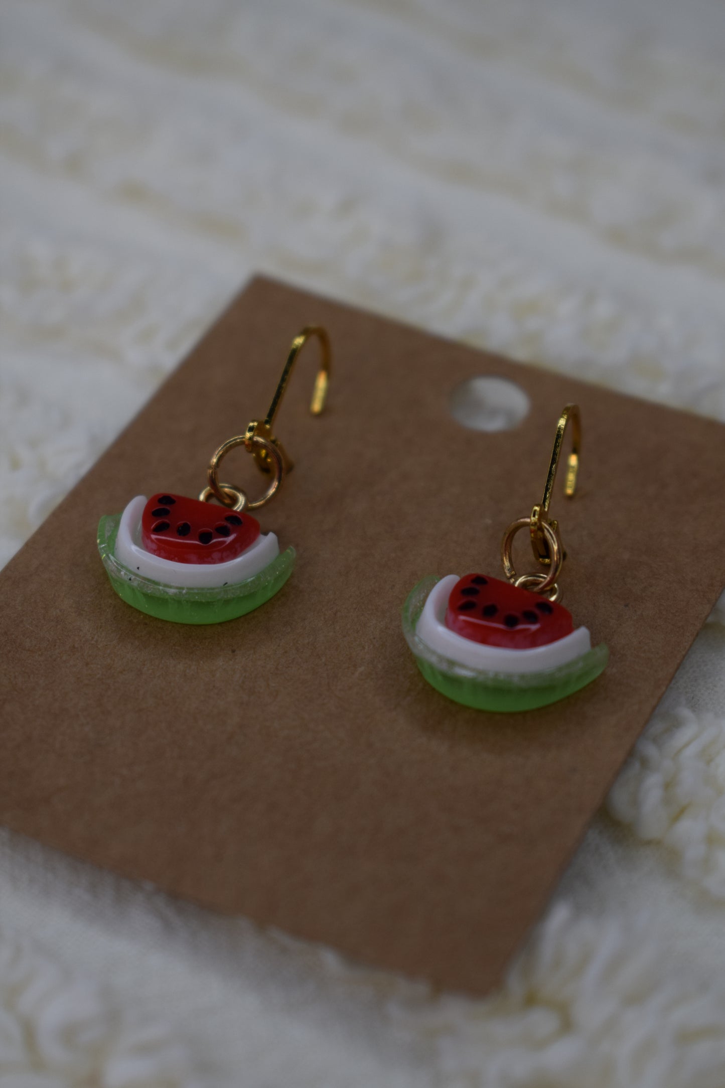 Resin Watermelon Earrings