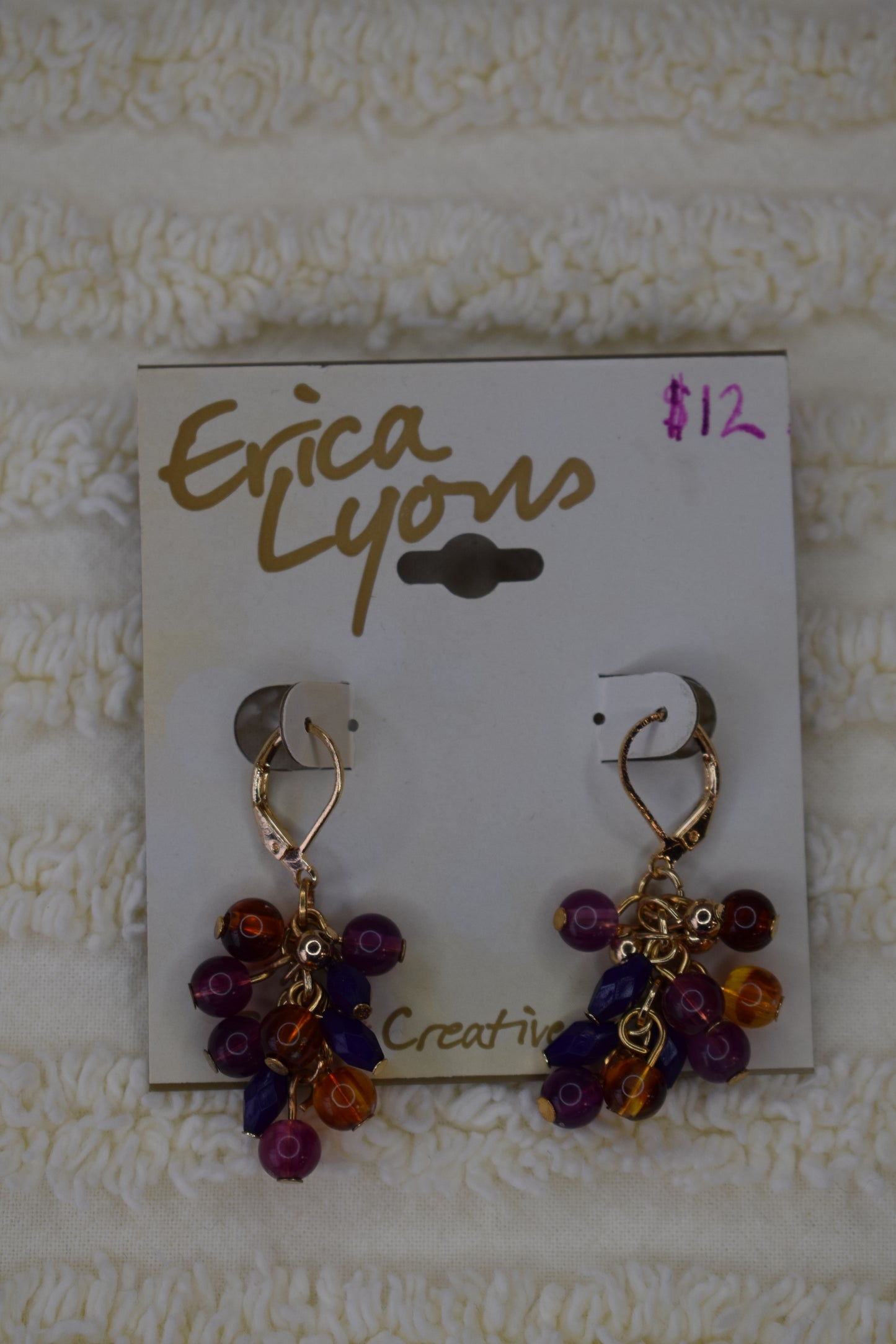 Erica Lyons Colorful bead earrings