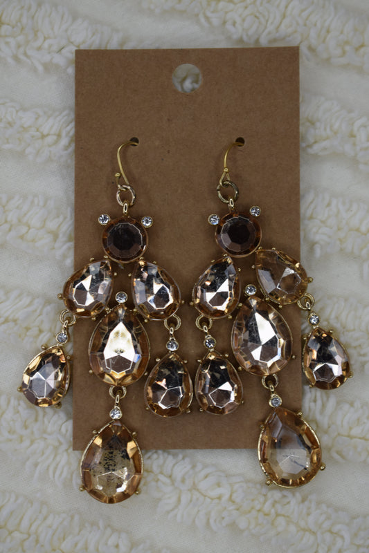 gold dangly earrings