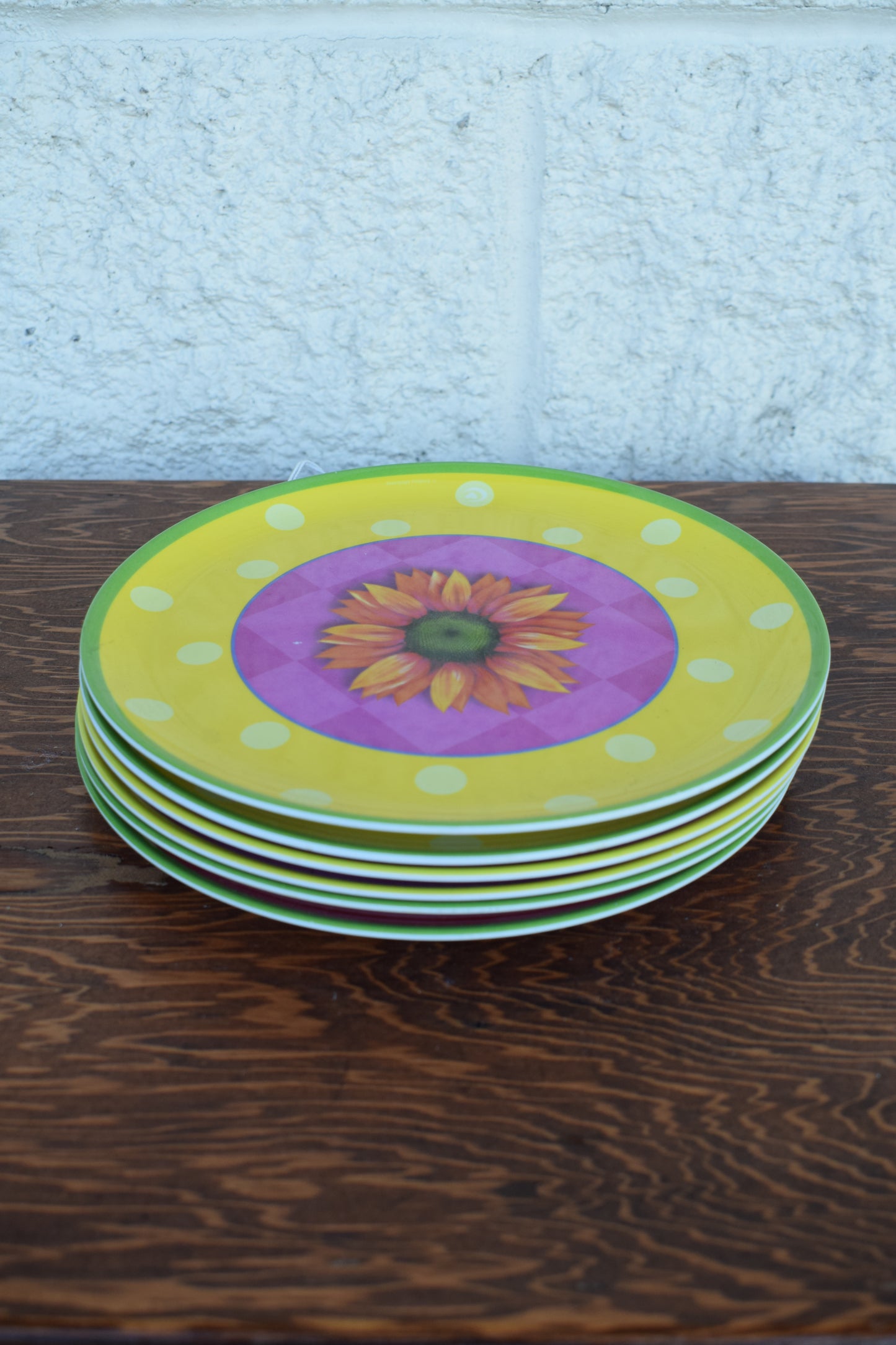 Summer Flower Plates - set of 6