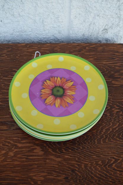 Summer Flower Plates - set of 6