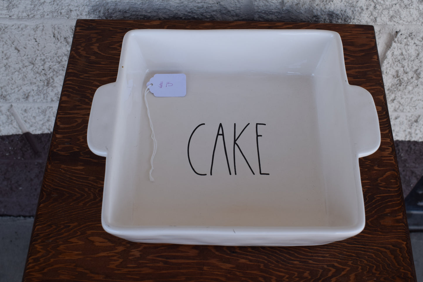 Rae Dunn "Cake" Square Dish