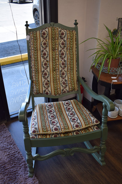 Green Padded Rocking Chair