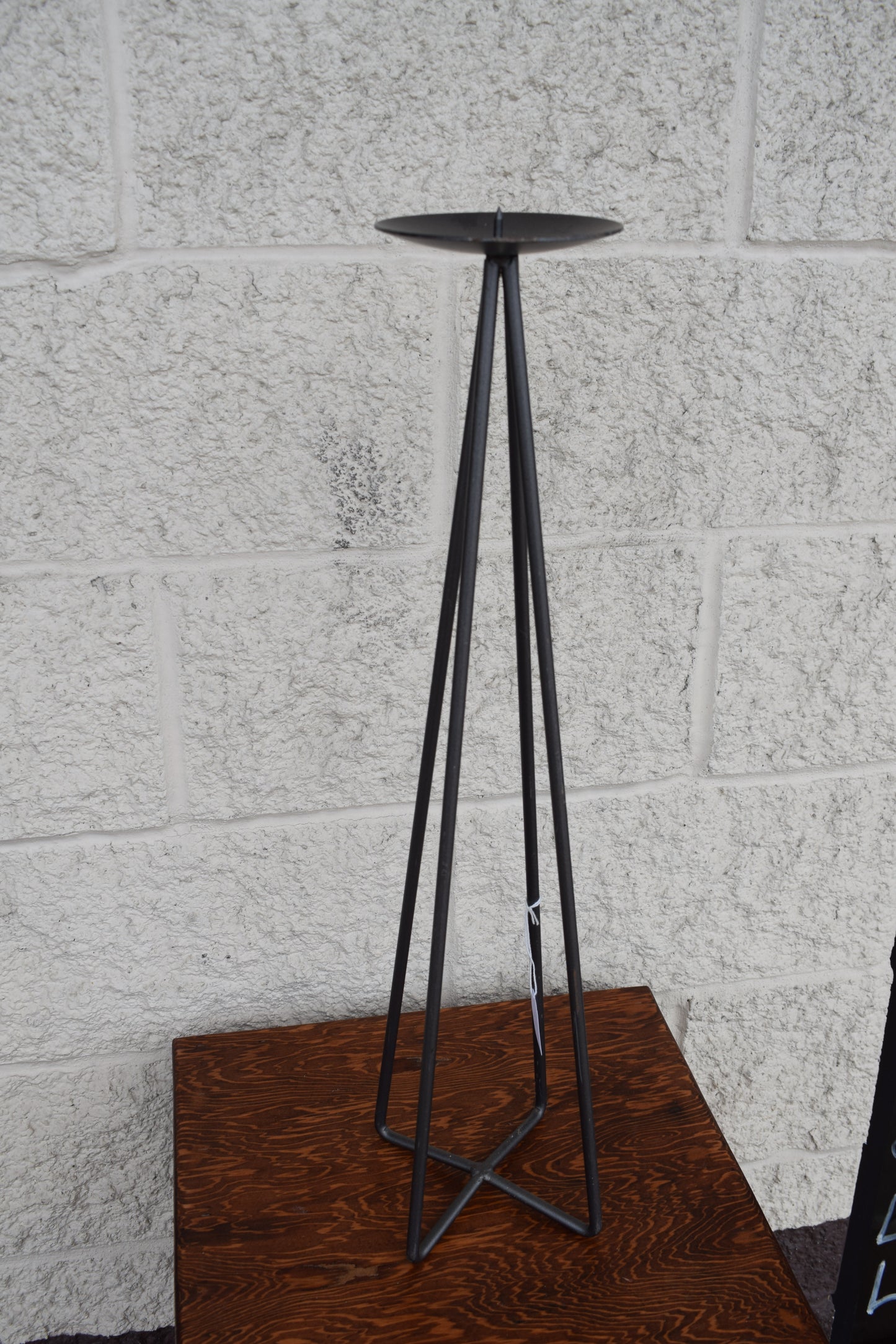 Tall Metal Candle Holder