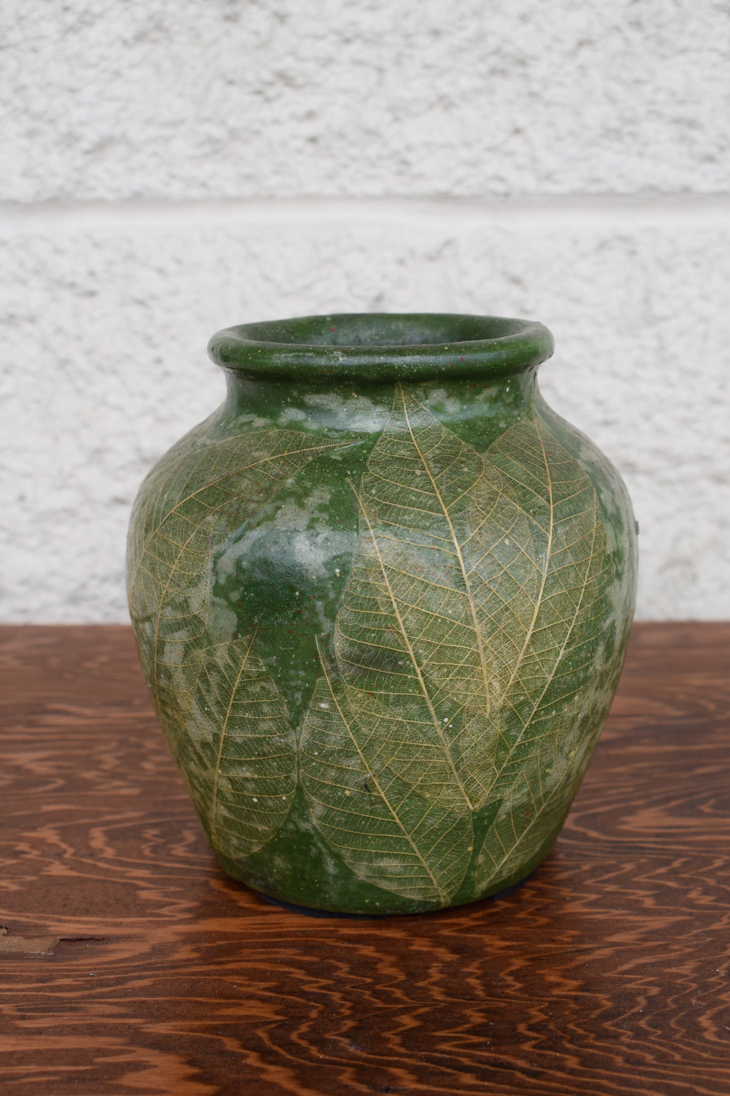 Green Leaf Vase