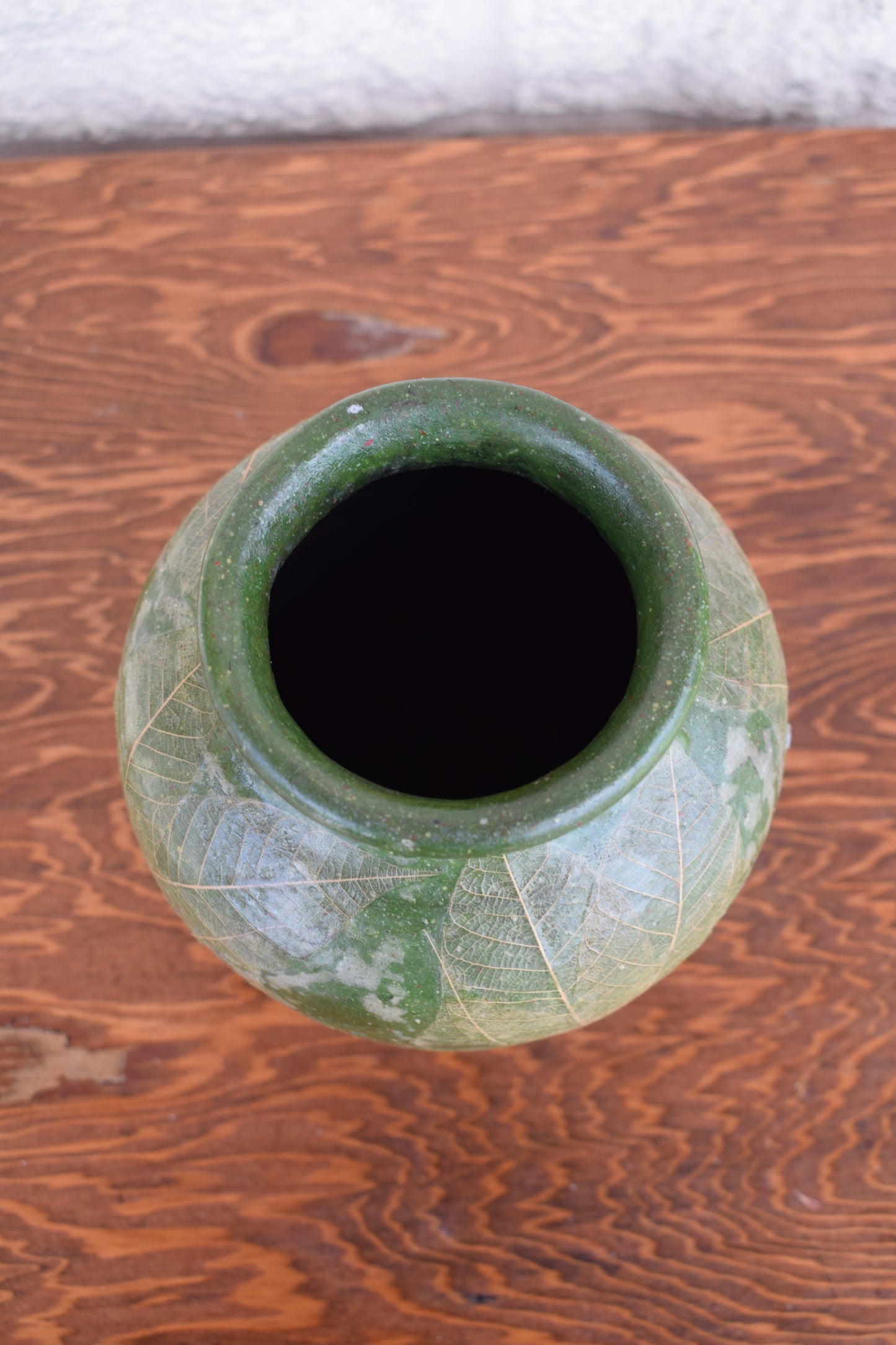 Green Leaf Vase