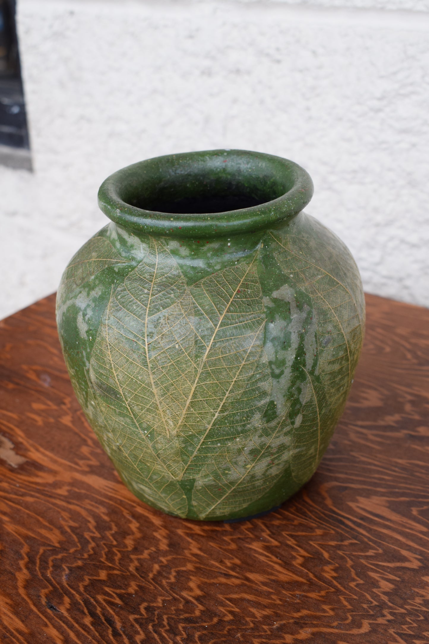 Green Leaf Vase